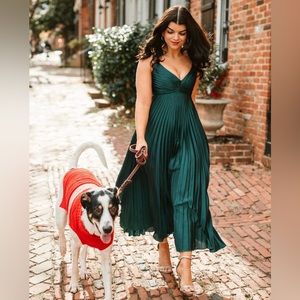 Abercrombie pleated midi dress